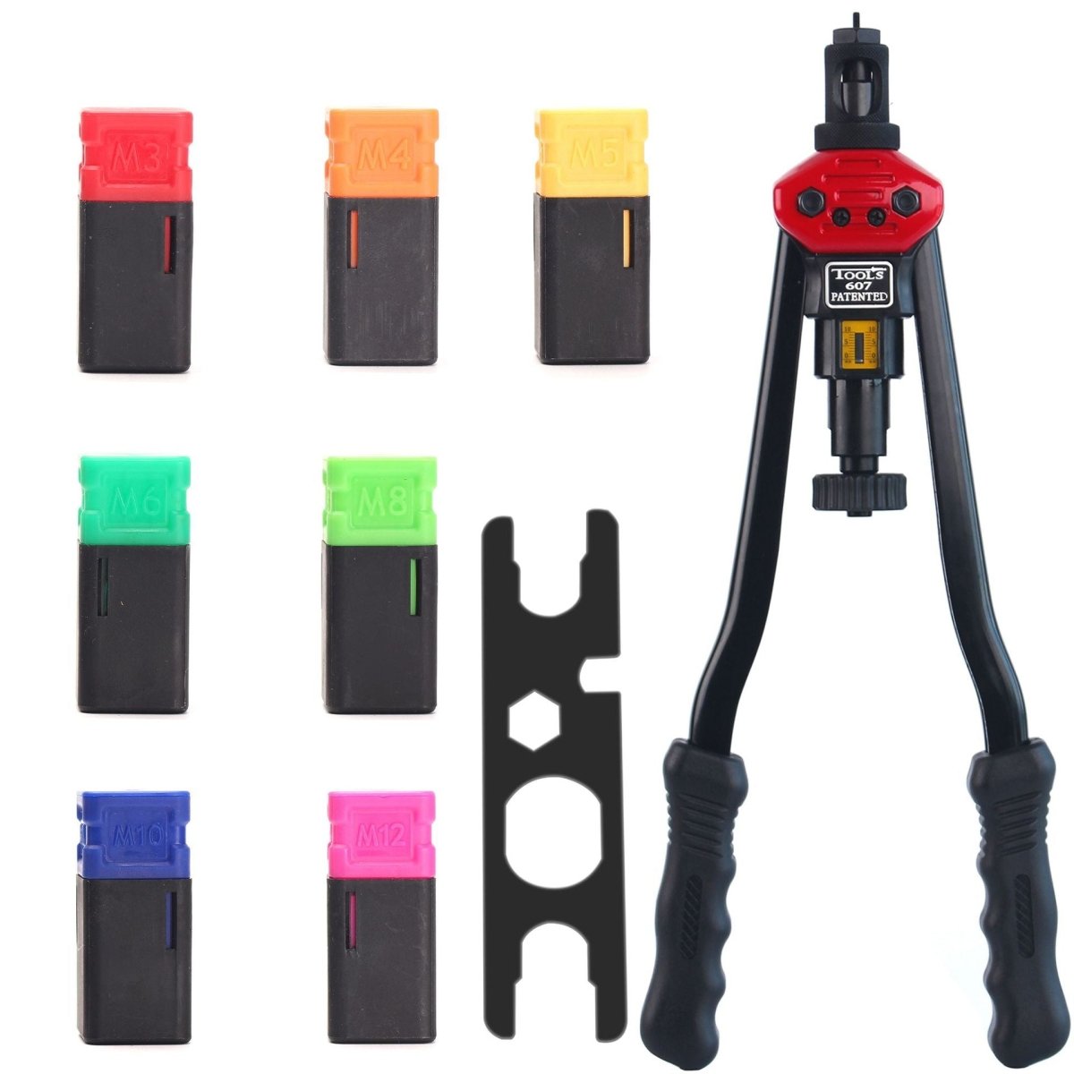 16" Rivet Nut Gun Kit with 15 Mandrels