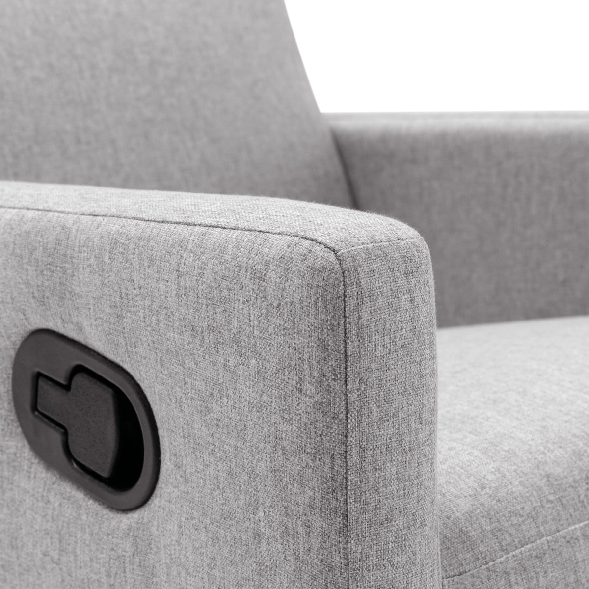 Modern Upholstered Swivel Glider Rocker Recliner – Gray