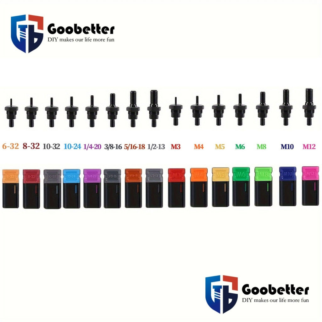 16" Rivet Nut Gun Kit with 15 Mandrels