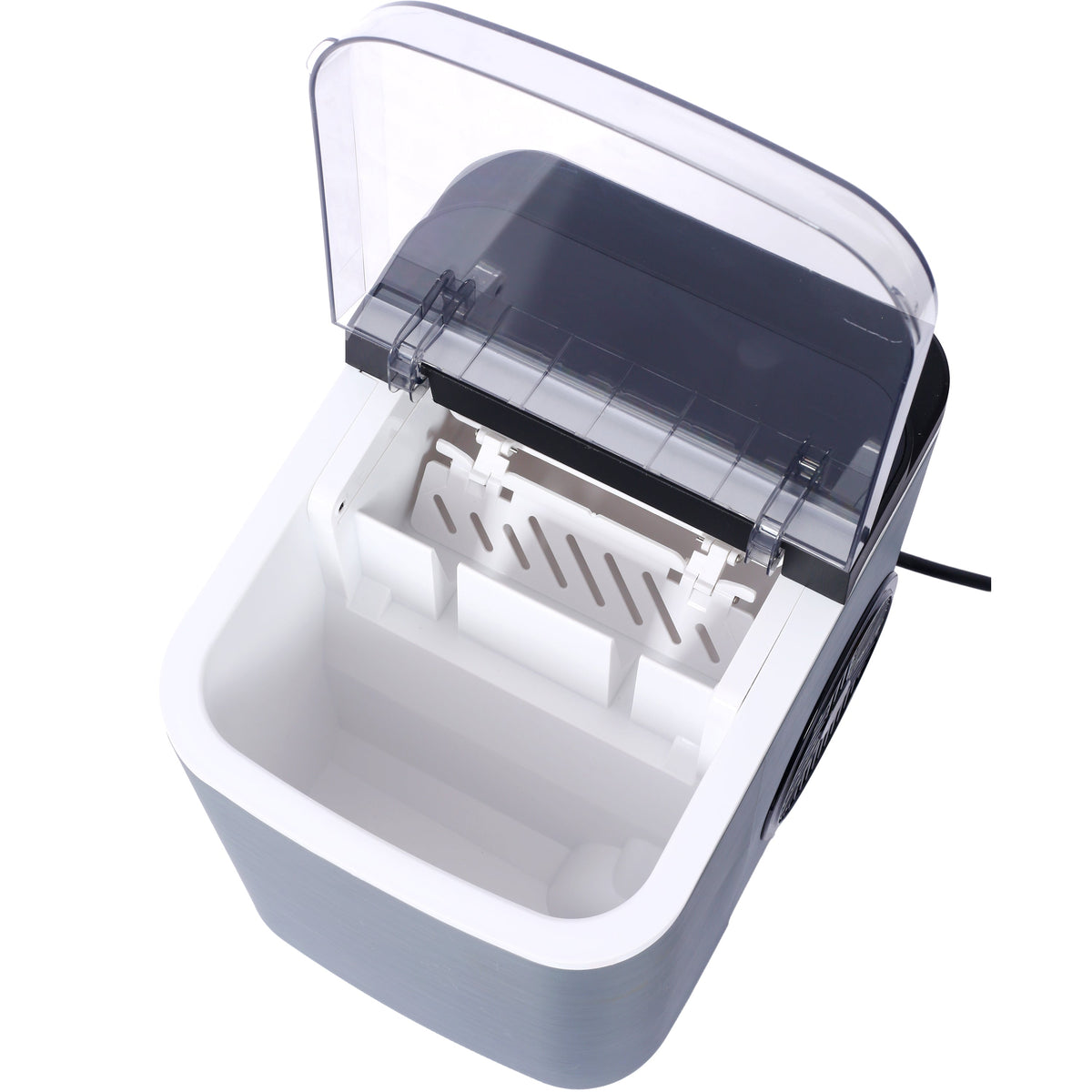 26-Lb Self-Cleaning Countertop Ice Maker – Gray