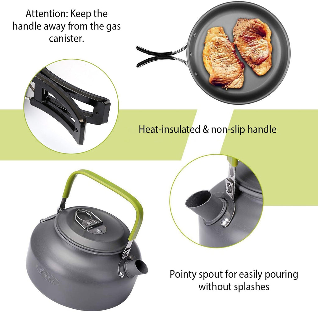 12-Piece Camping Cookware & Stove Set
