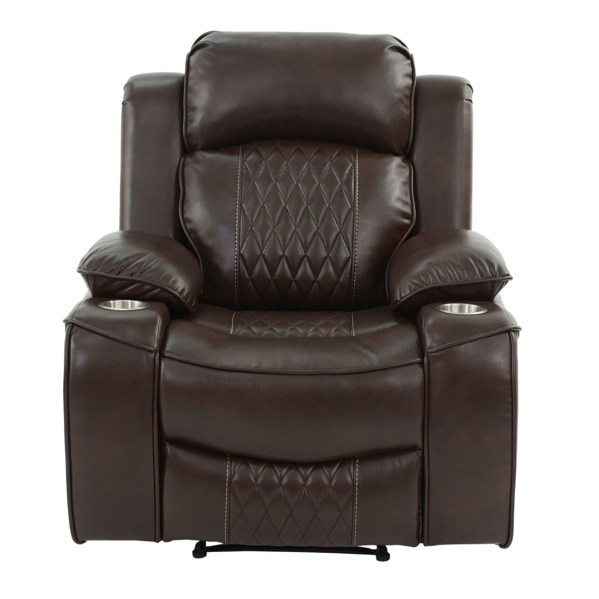 Power Reclining Living Room Set with Adjustable Headrests & USB – Brown or Gray