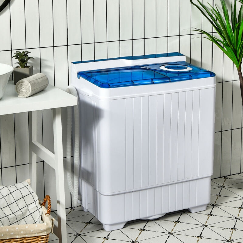 26 lb Portable Twin-Tub Washing Machine with Drain Pump