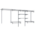 4–8 ft Adjustable Closet Organizer & Hanging System