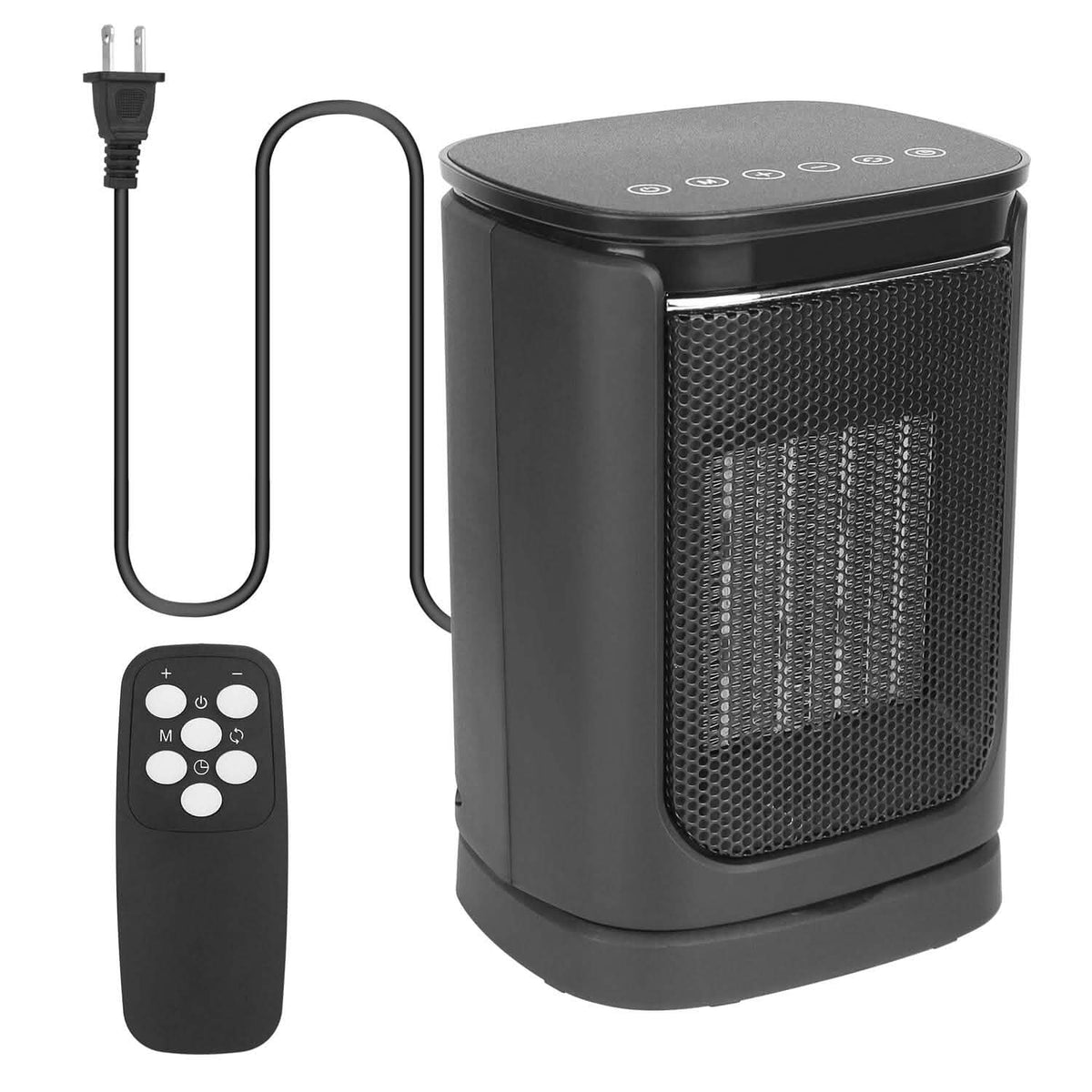 1500W Ceramic Space Heater with Remote & Digital Display
