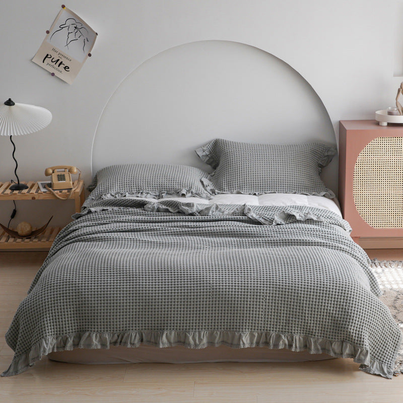 100% Cotton Waffle Cooling Blanket – Multiple Sizes