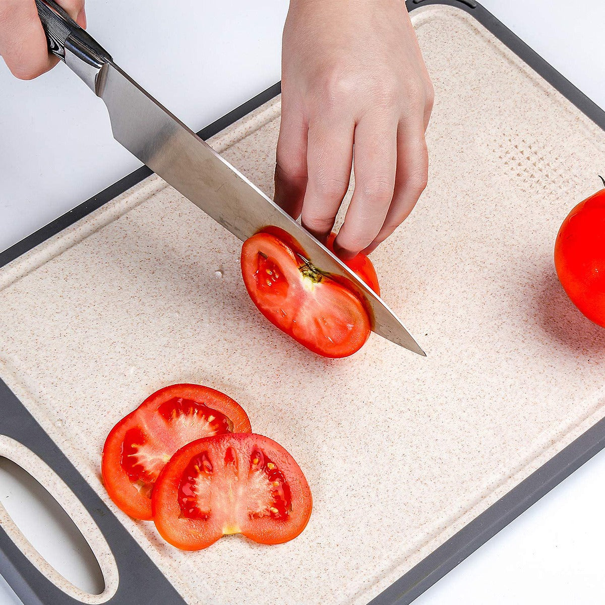 2-in-1 304 Stainless Steel & PP Cutting Board
