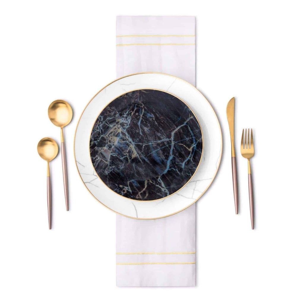Carrara Marble Dinnerware Set - 16 Piece Set
