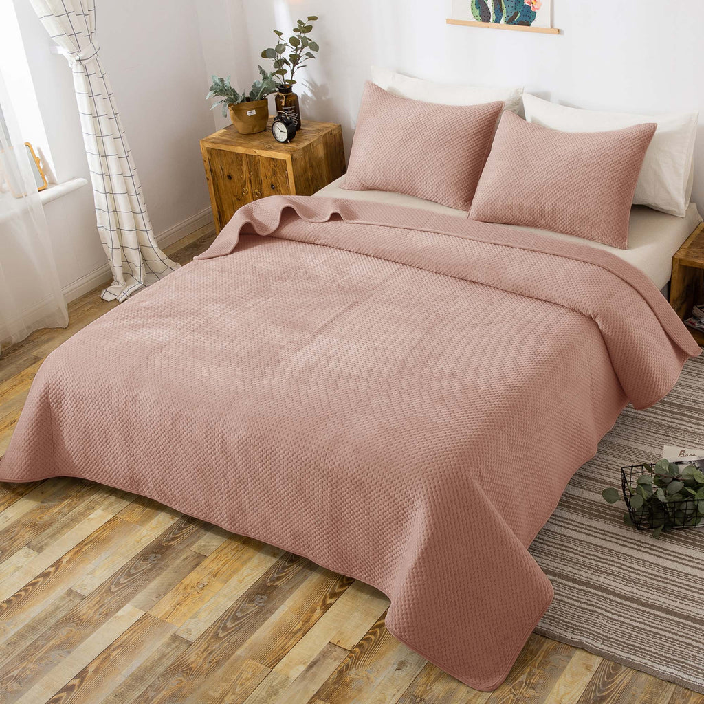 Kasentex Plush Velvet Quilt Set – Queen/King