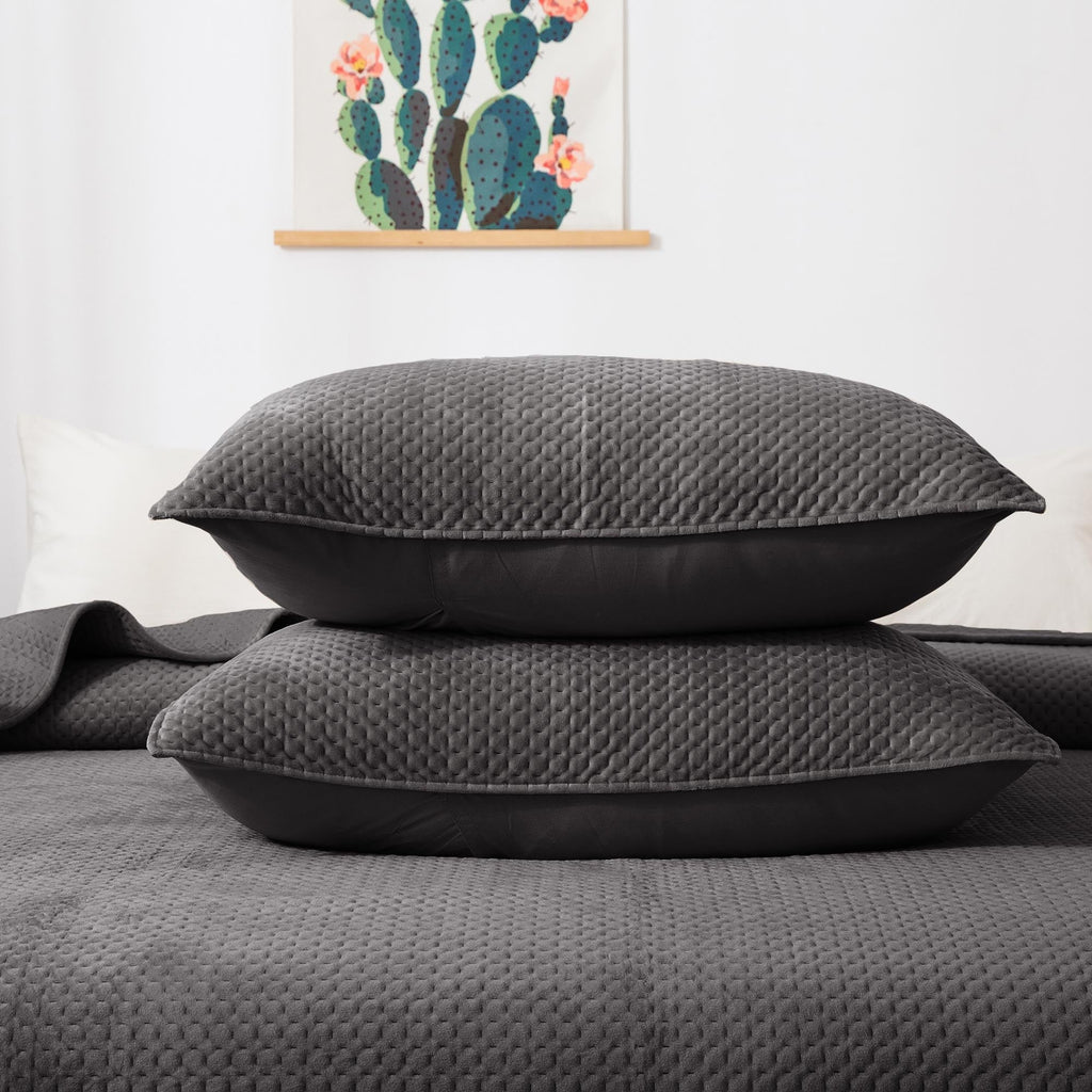Kasentex Plush Velvet Quilt Set – Queen/King
