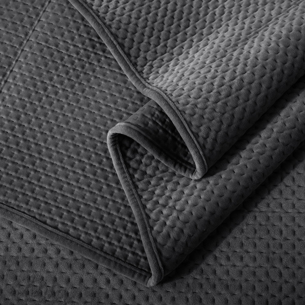 Kasentex Plush Velvet Quilt Set – Queen/King