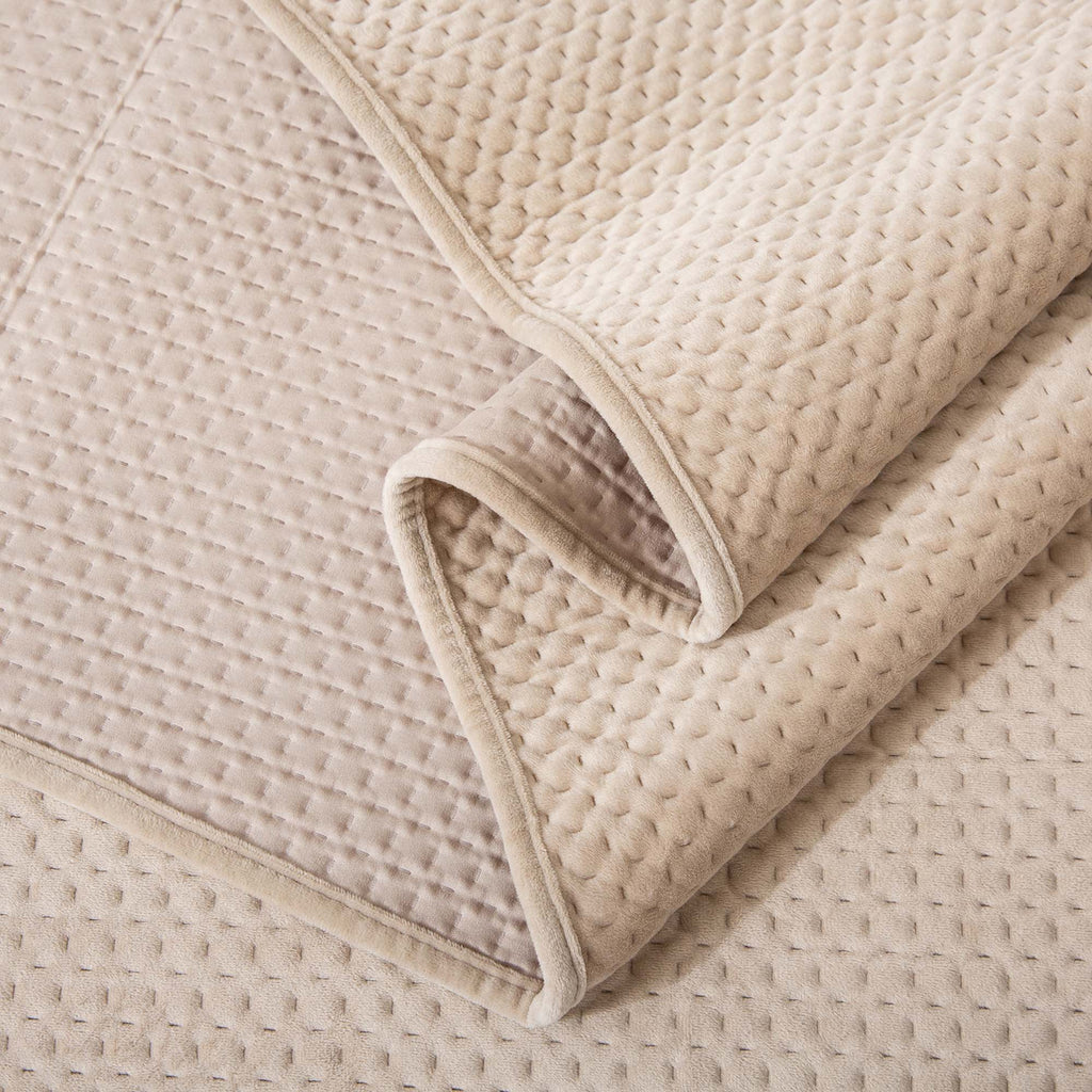 Kasentex Plush Velvet Quilt Set – Queen/King