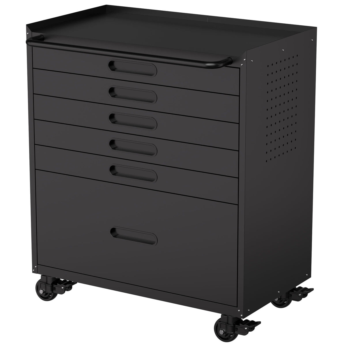 Heavy-Duty Rolling Tool Cabinet with Lockable Doors
