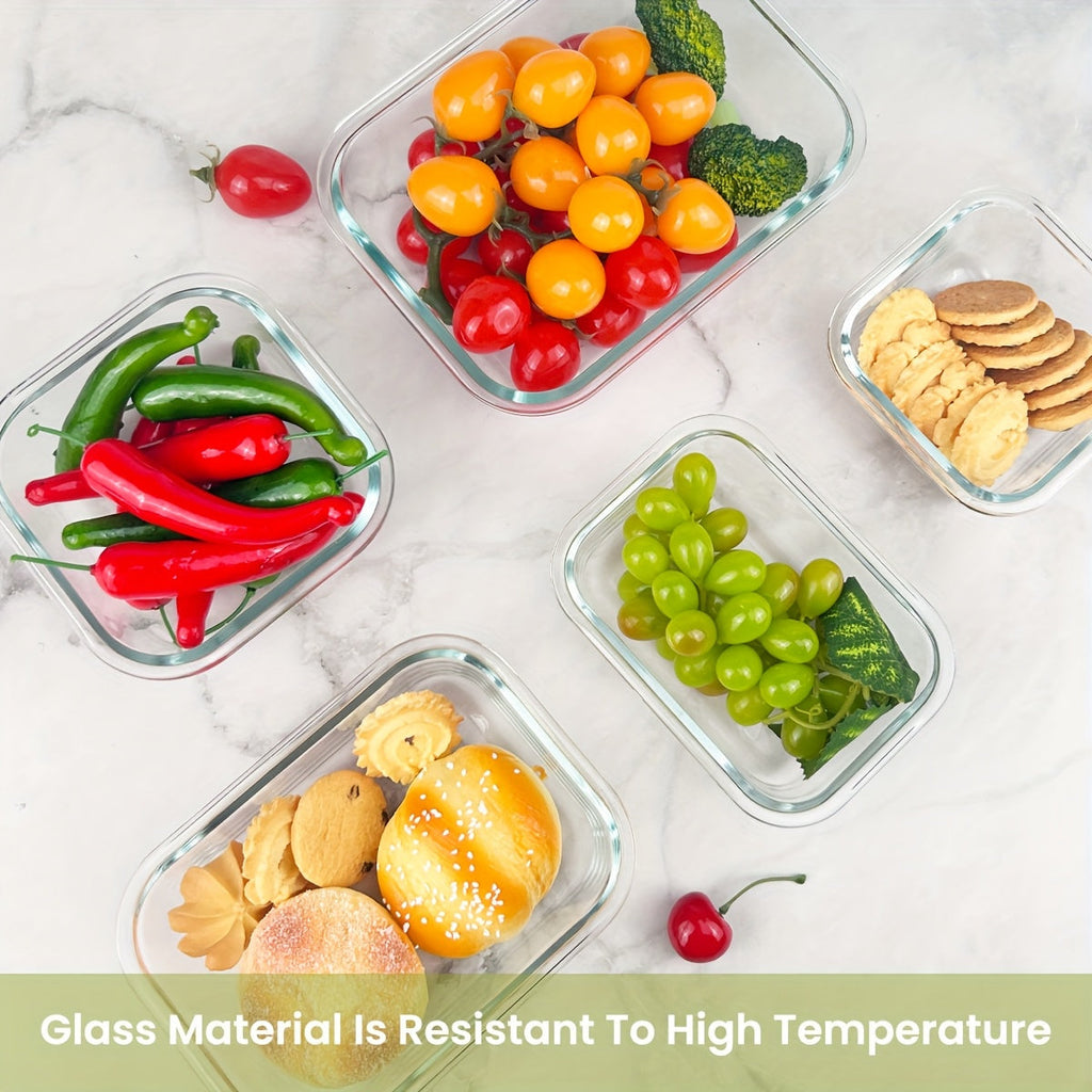 16-Piece Glass Food Storage Container Set