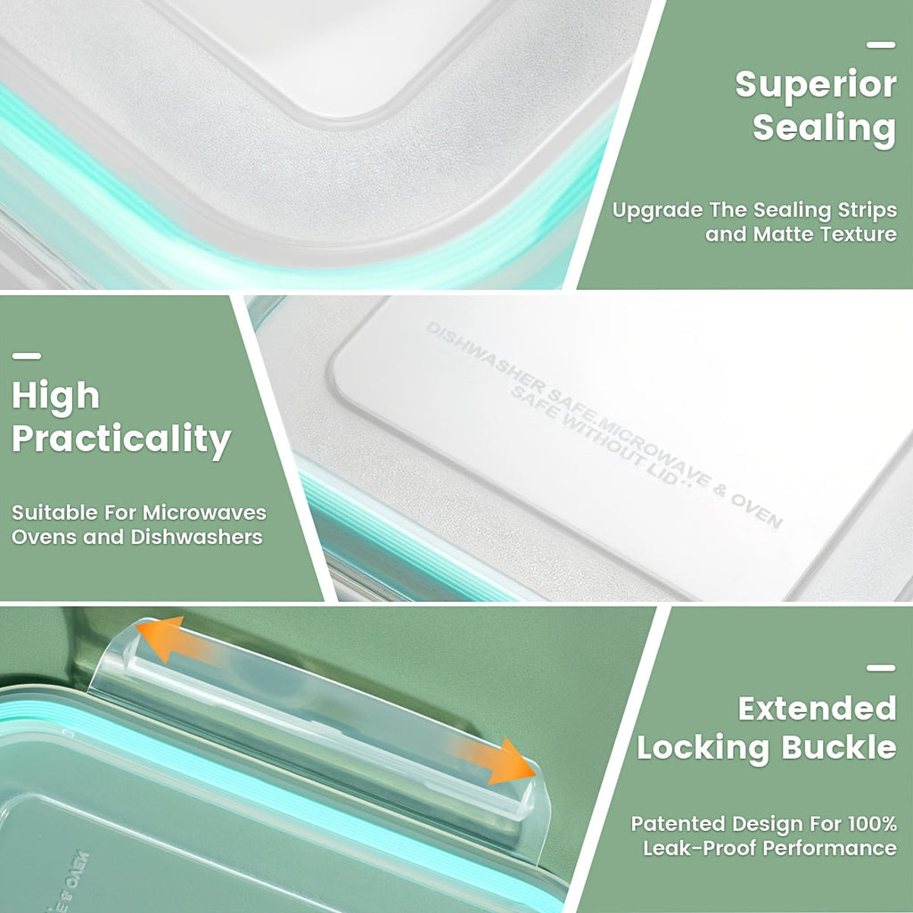 16-Piece Glass Food Storage Container Set