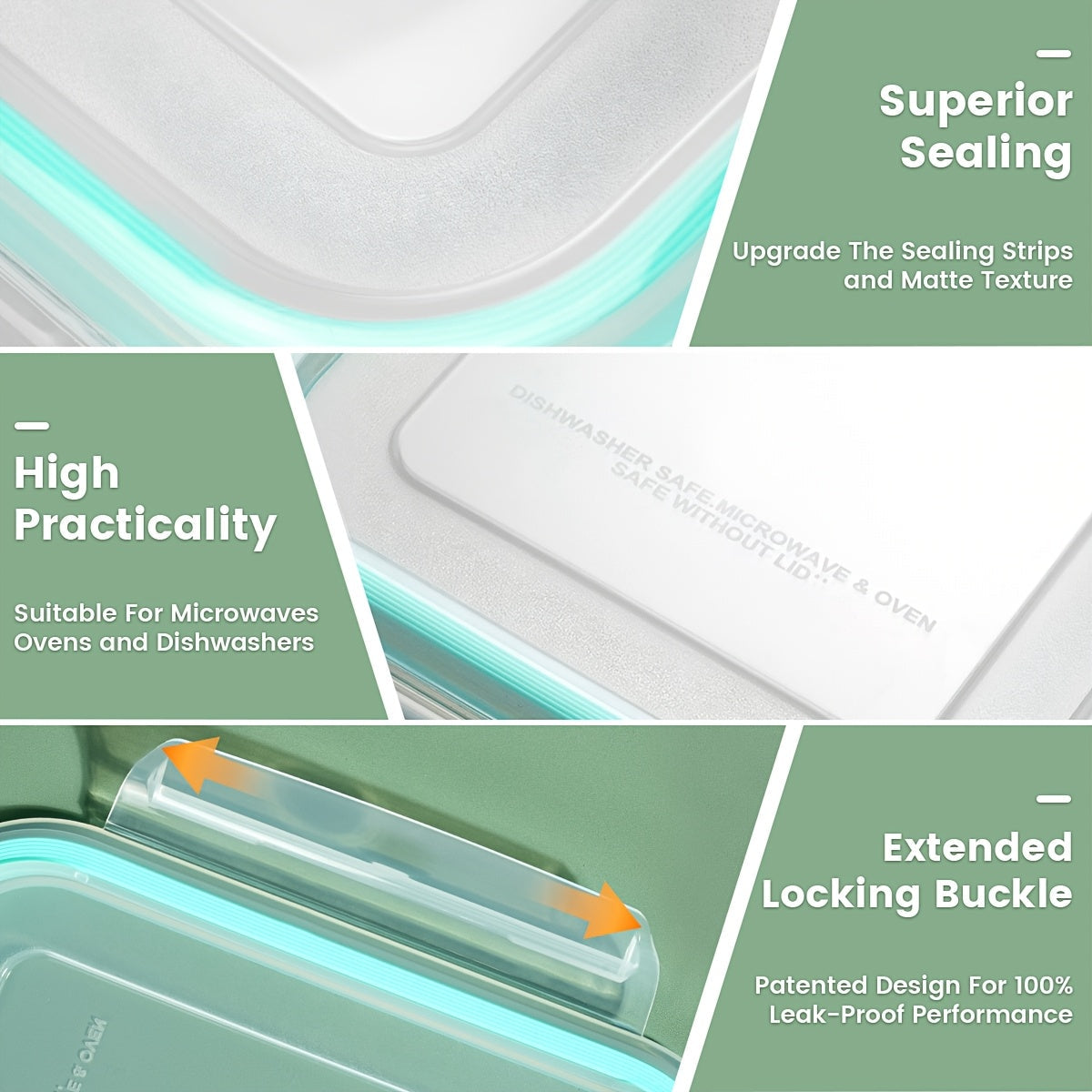 16-Piece Glass Food Storage Container Set