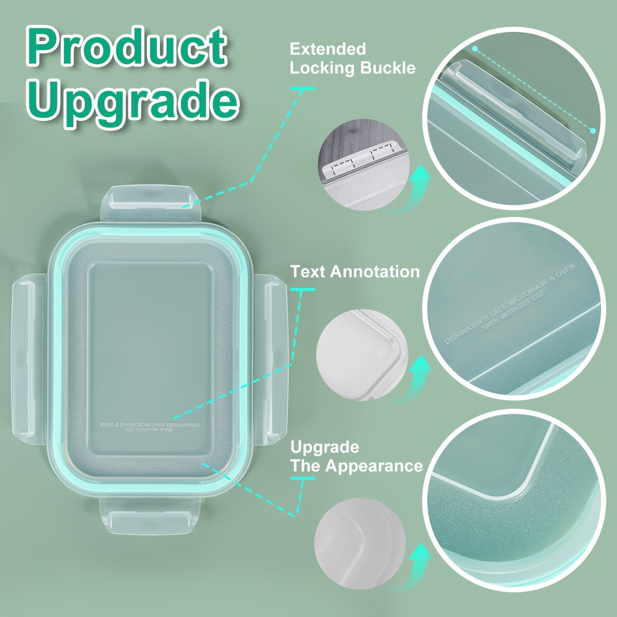 16-Piece Glass Food Storage Container Set