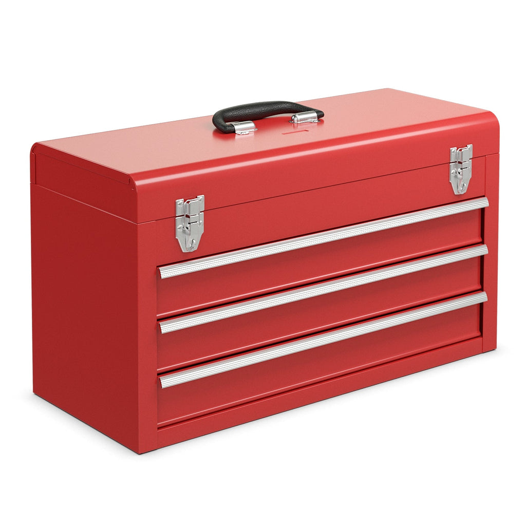 Portable 3-Drawer Garage Mechanic Tool Box