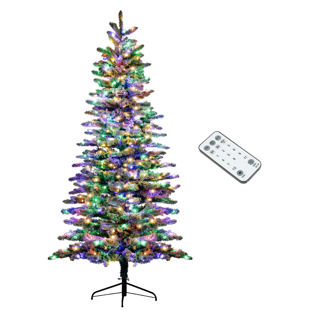 Pre-Lit Mountain Pine Artificial Christmas Tree with 500 LED Lights - 7.5 ft
