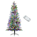 Pre-Lit Mountain Pine Artificial Christmas Tree with 500 LED Lights - 7.5 ft