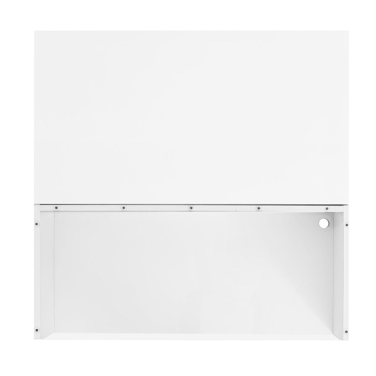Lift-Top Coffee Table with LED Lighting & Hidden Storage – White