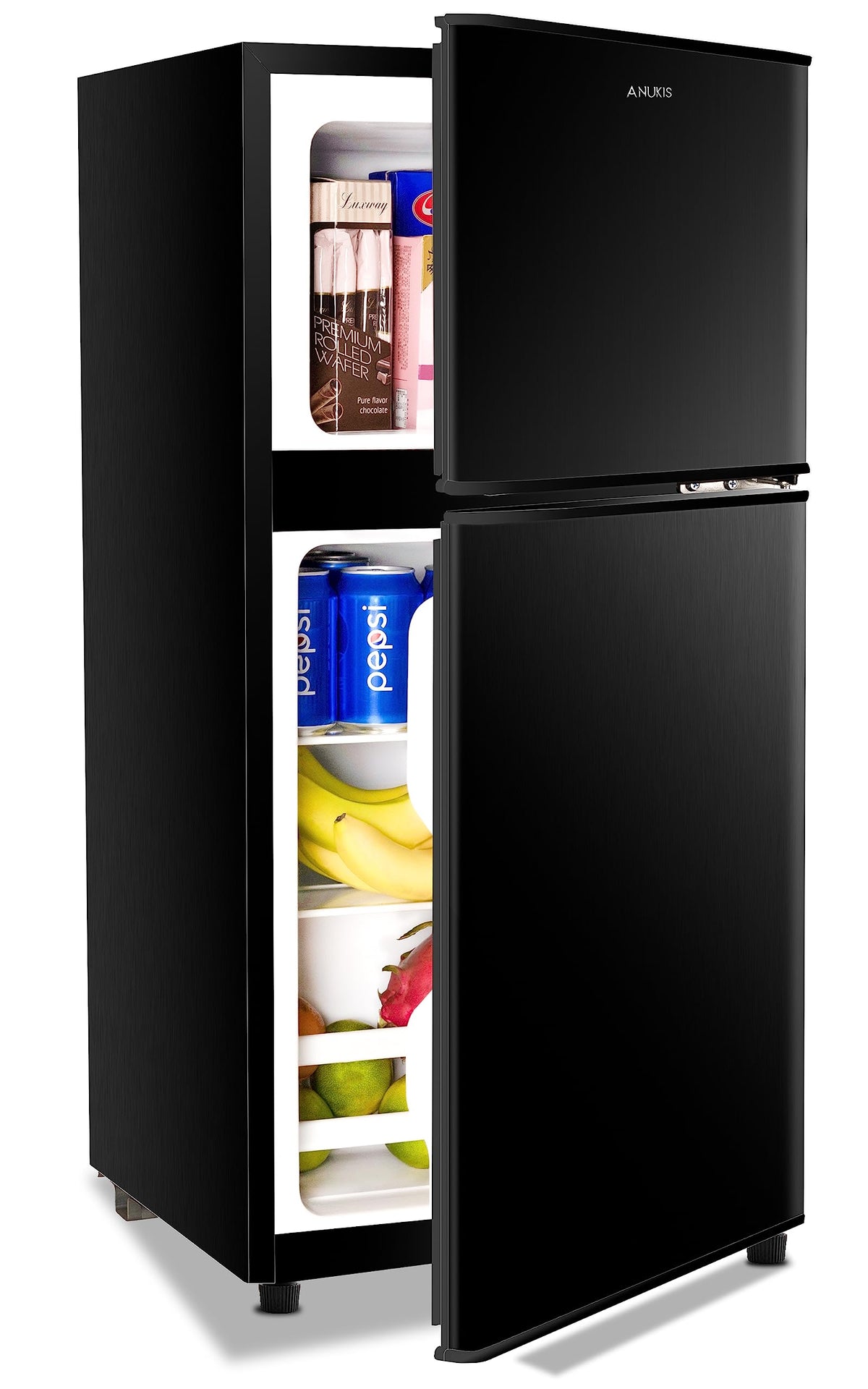 3.5 Cu.Ft Compact Refrigerator Mini Fridge with Freezer - ABS Steel