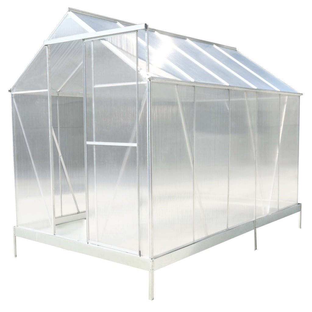 6.3' x 10.2' Heavy-Duty Polycarbonate Greenhouse
