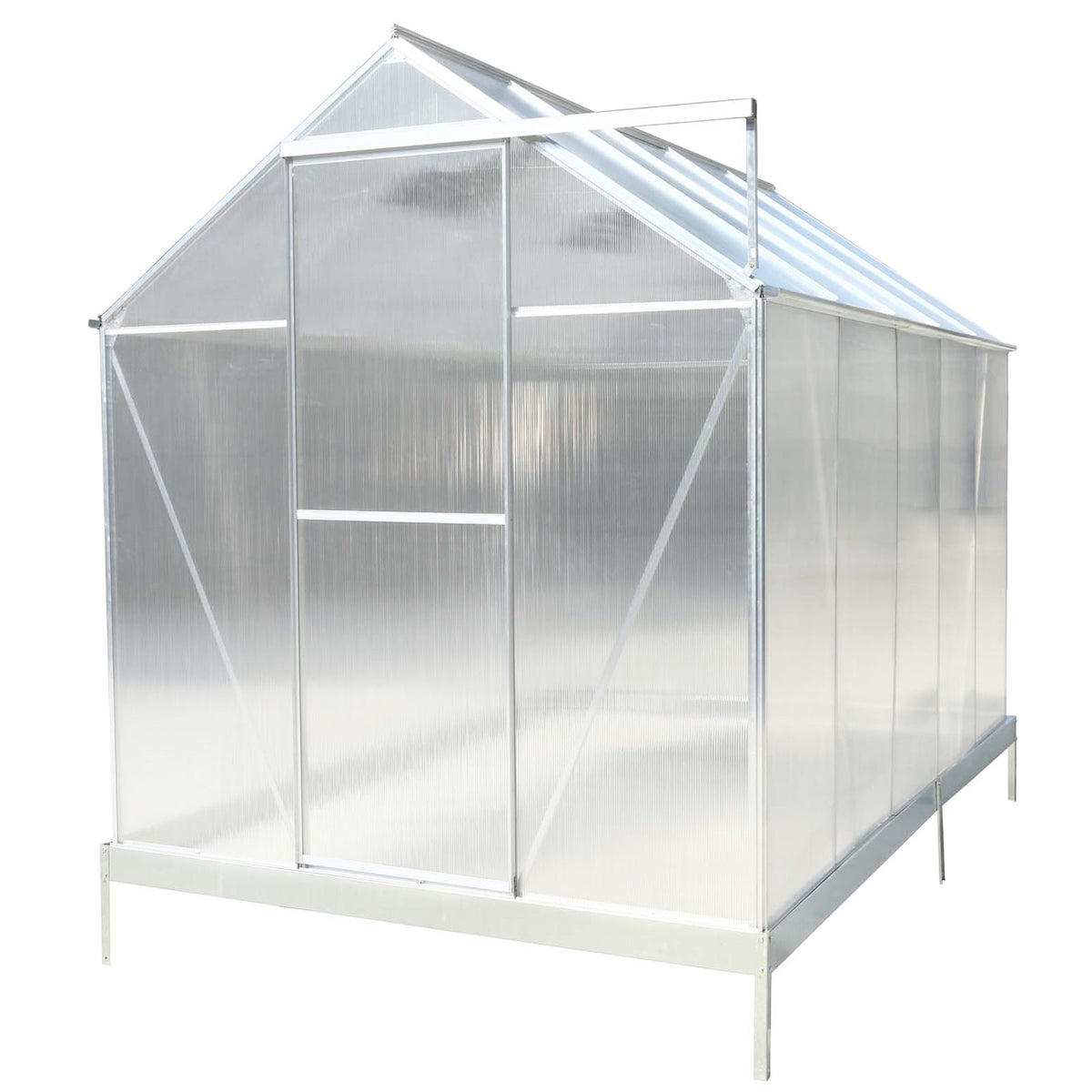 6.3' x 10.2' Heavy-Duty Polycarbonate Greenhouse