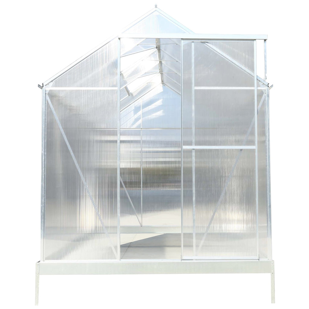 6.3' x 10.2' Heavy-Duty Polycarbonate Greenhouse
