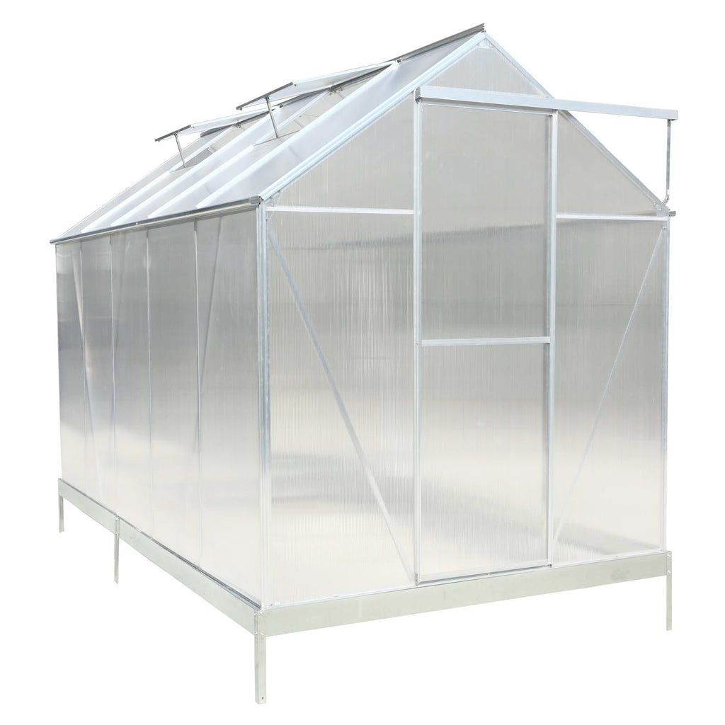 6.3' x 10.2' Heavy-Duty Polycarbonate Greenhouse
