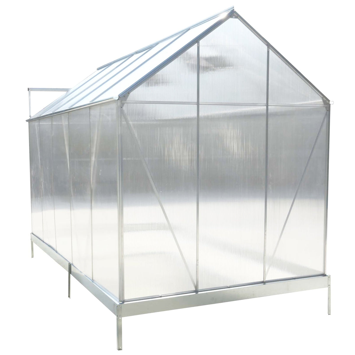 6.3' x 10.2' Heavy-Duty Polycarbonate Greenhouse