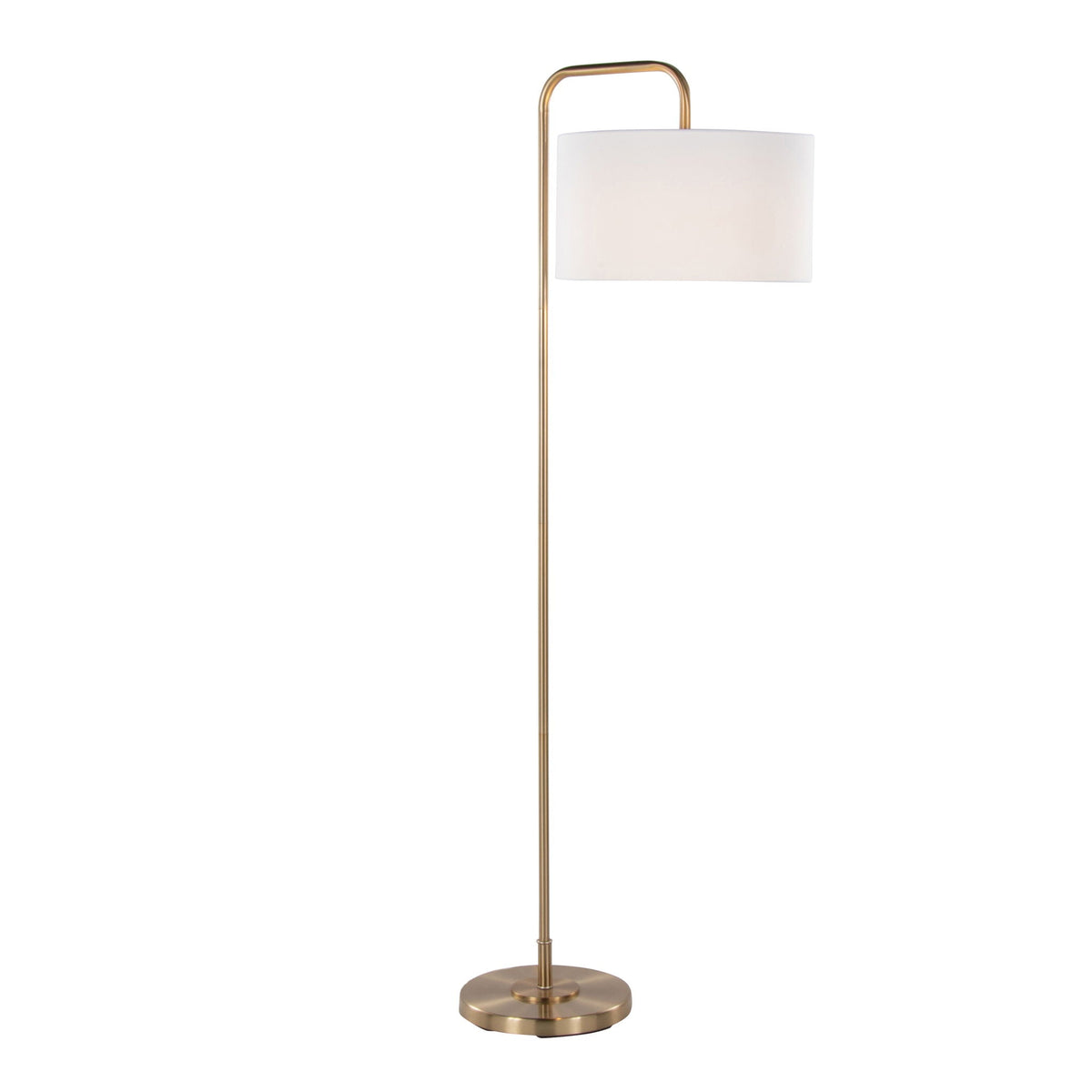 Contemporary Floor Lamp with Drum Shade