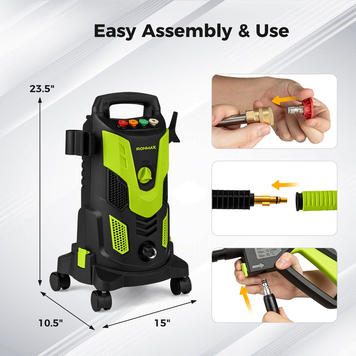 2300 PSI Electric Pressure Washer – 1.8 GPM