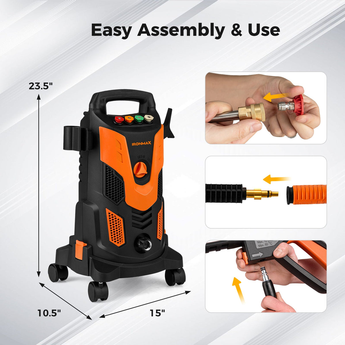 2300 PSI Electric Pressure Washer – 1.8 GPM