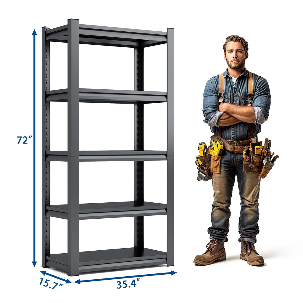 Heavy-Duty Adjustable Garage Shelving Unit