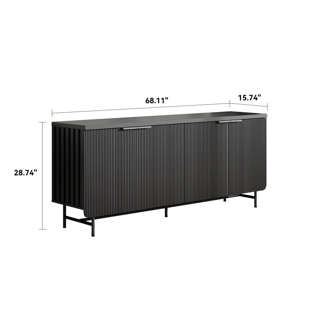 Modern Scandinavian Sideboard Buffet Cabinet