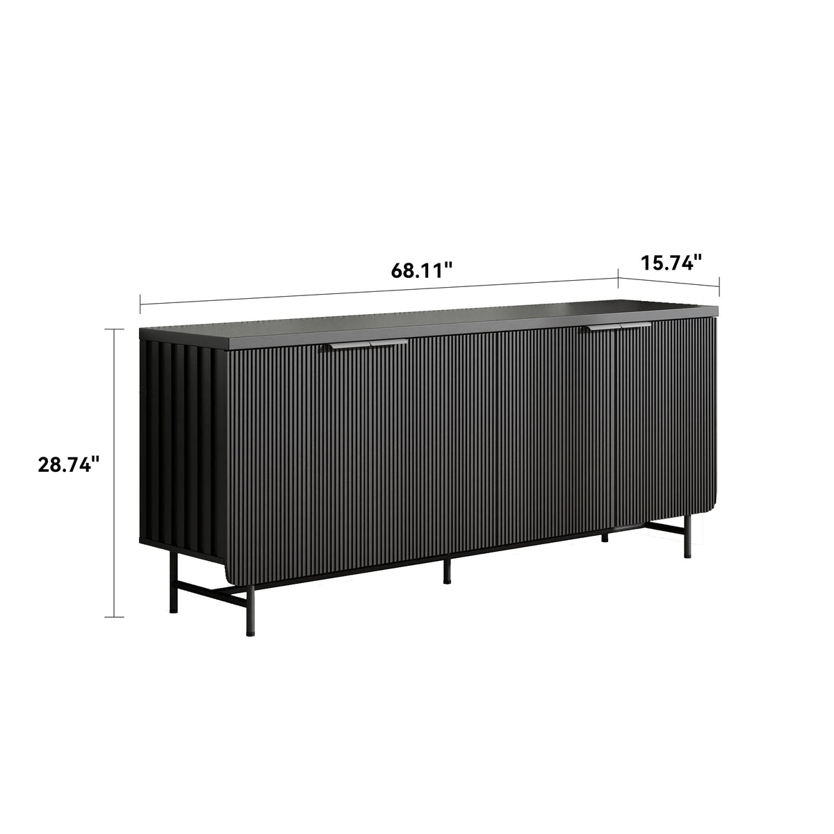 Modern Scandinavian Sideboard Buffet Cabinet