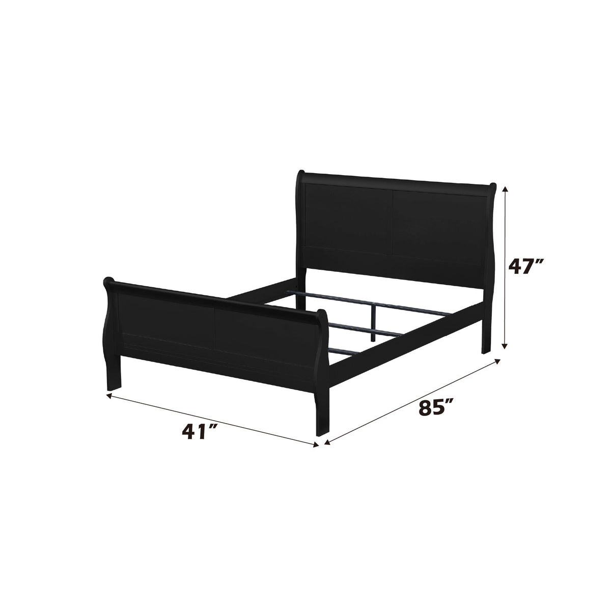 Louis Philippe Sleigh Bedroom Set – King Options