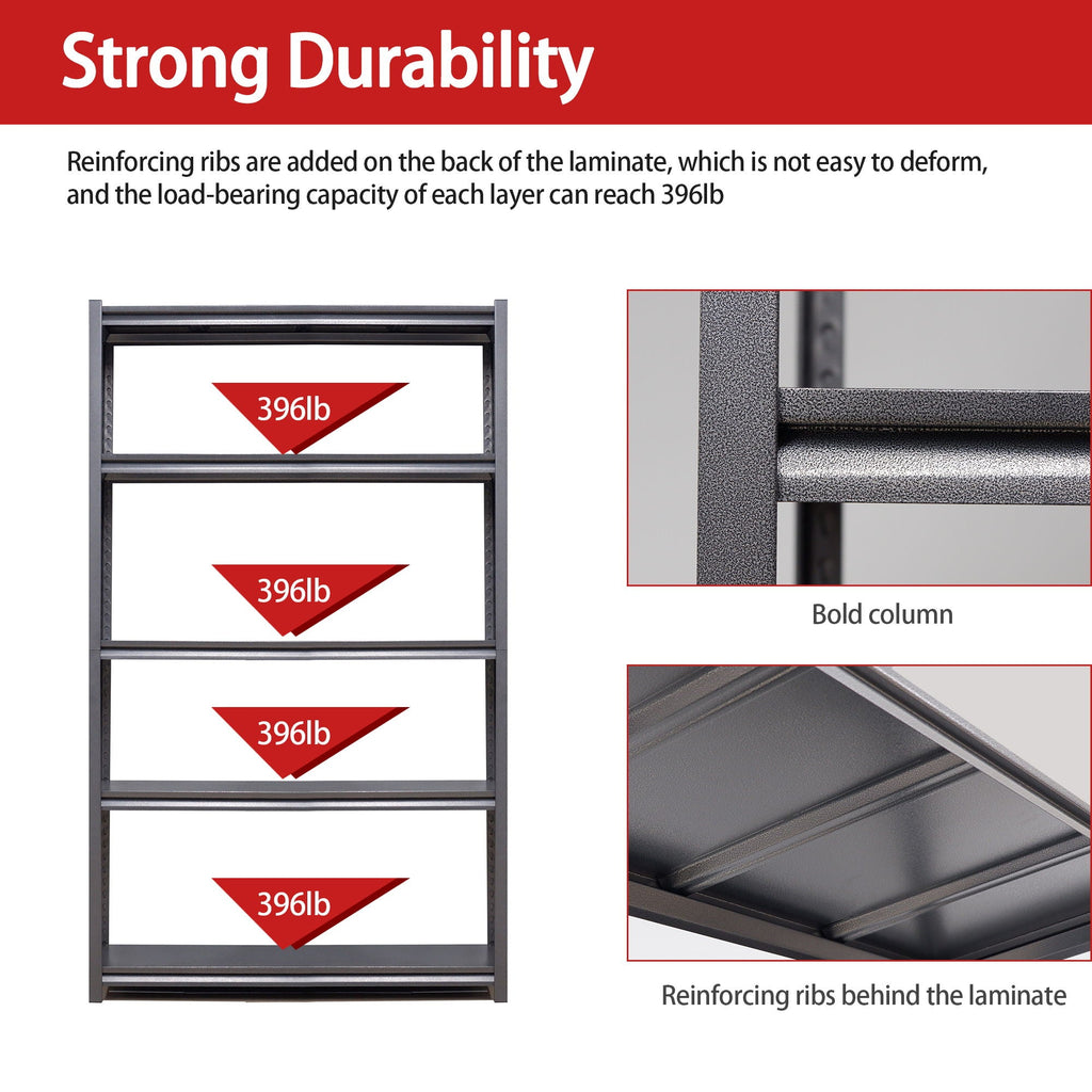 Heavy-Duty Adjustable Garage Shelving Unit