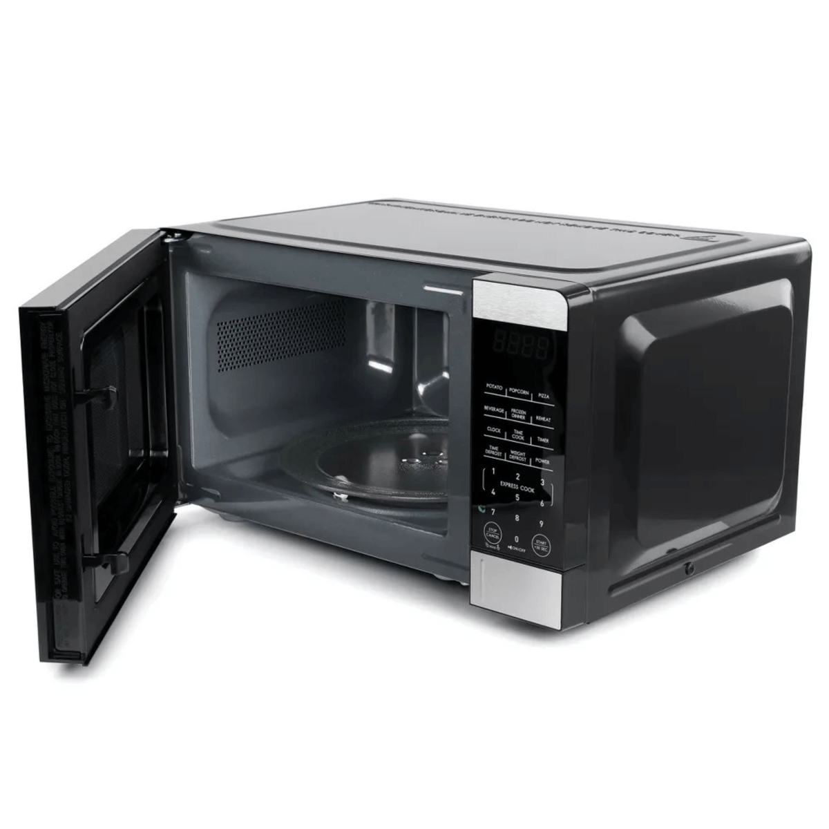 Galanz 0.7 Cu. Ft. 700 Watt Countertop Microwave Oven with Stainless Accents
