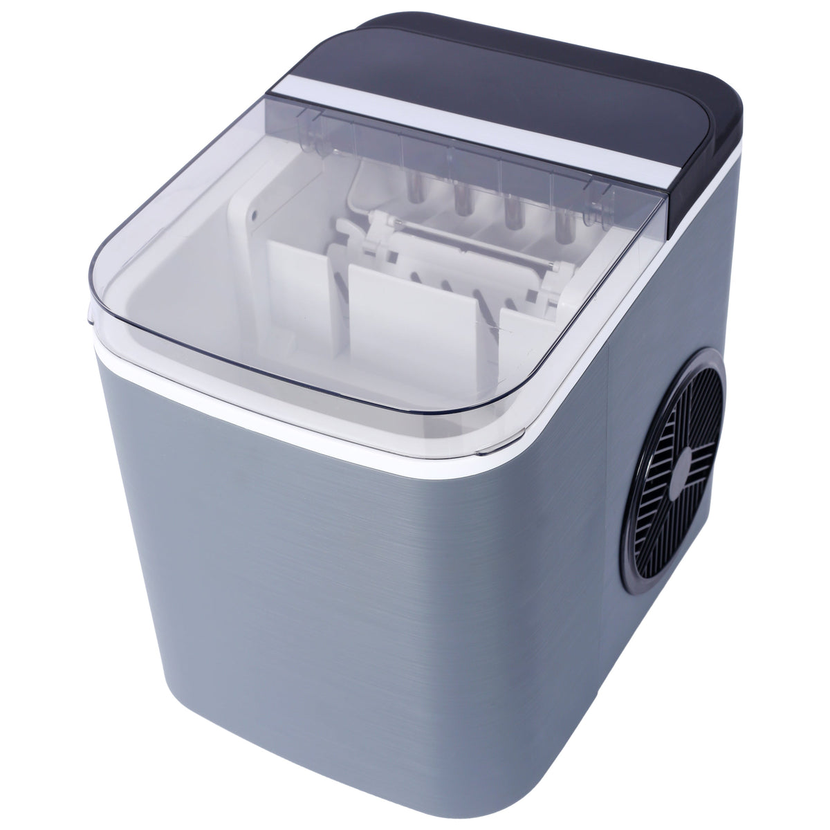 26-Lb Self-Cleaning Countertop Ice Maker – Gray