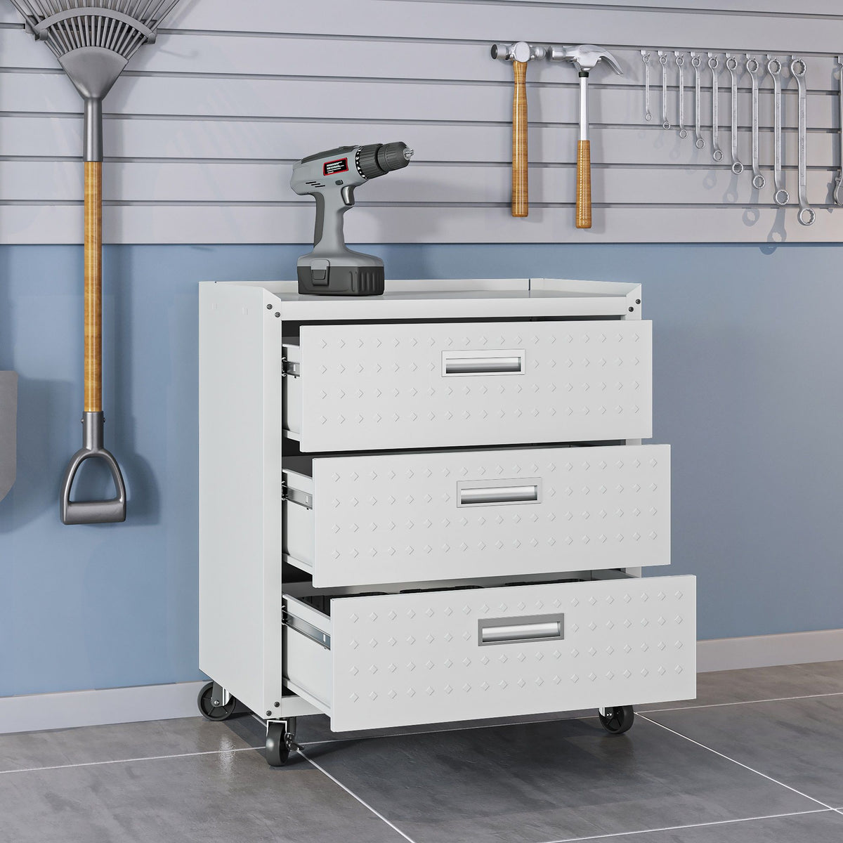 3-Drawer Rolling Garage Cabinet