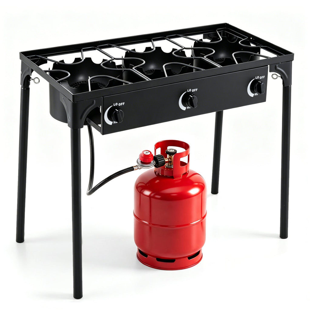 240,000 BTU 3-Burner Outdoor Propane Stove