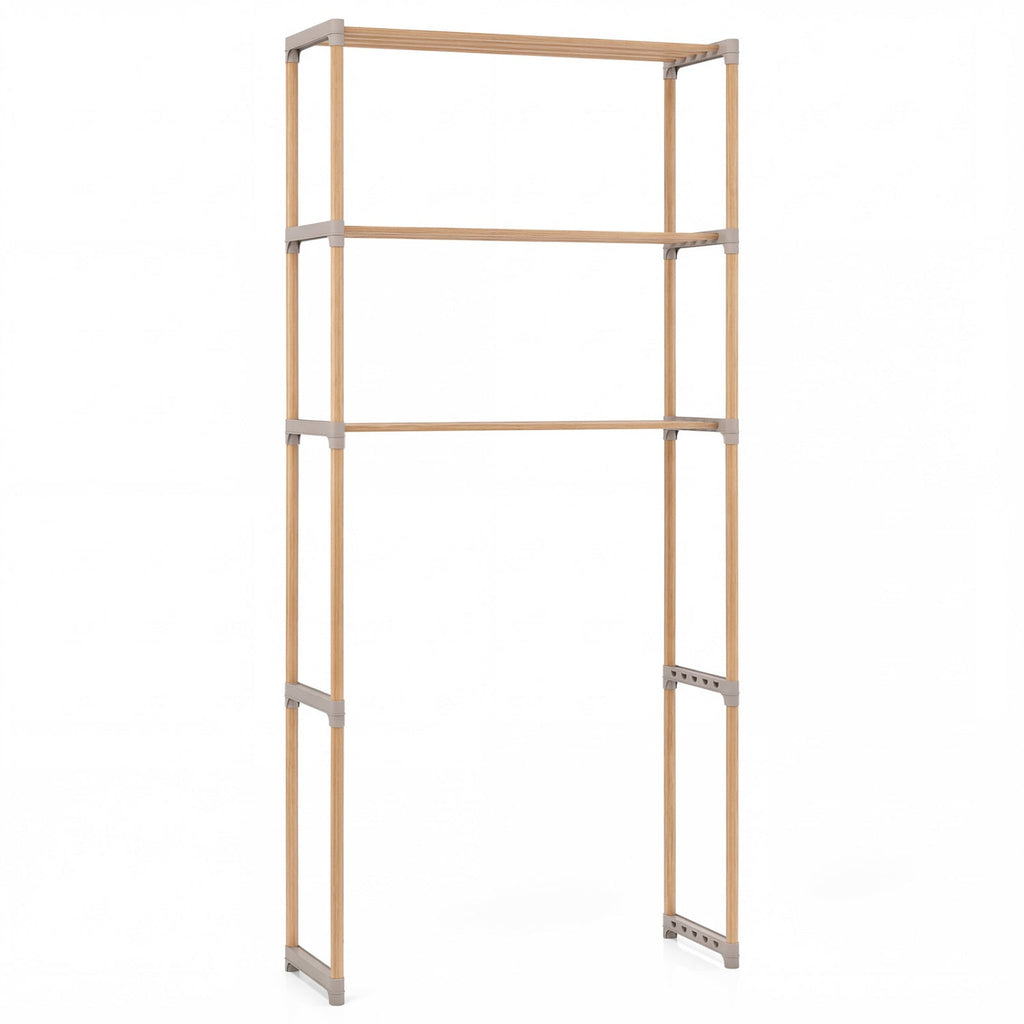 3-Tier Over-the-Toilet Storage Rack – Gray