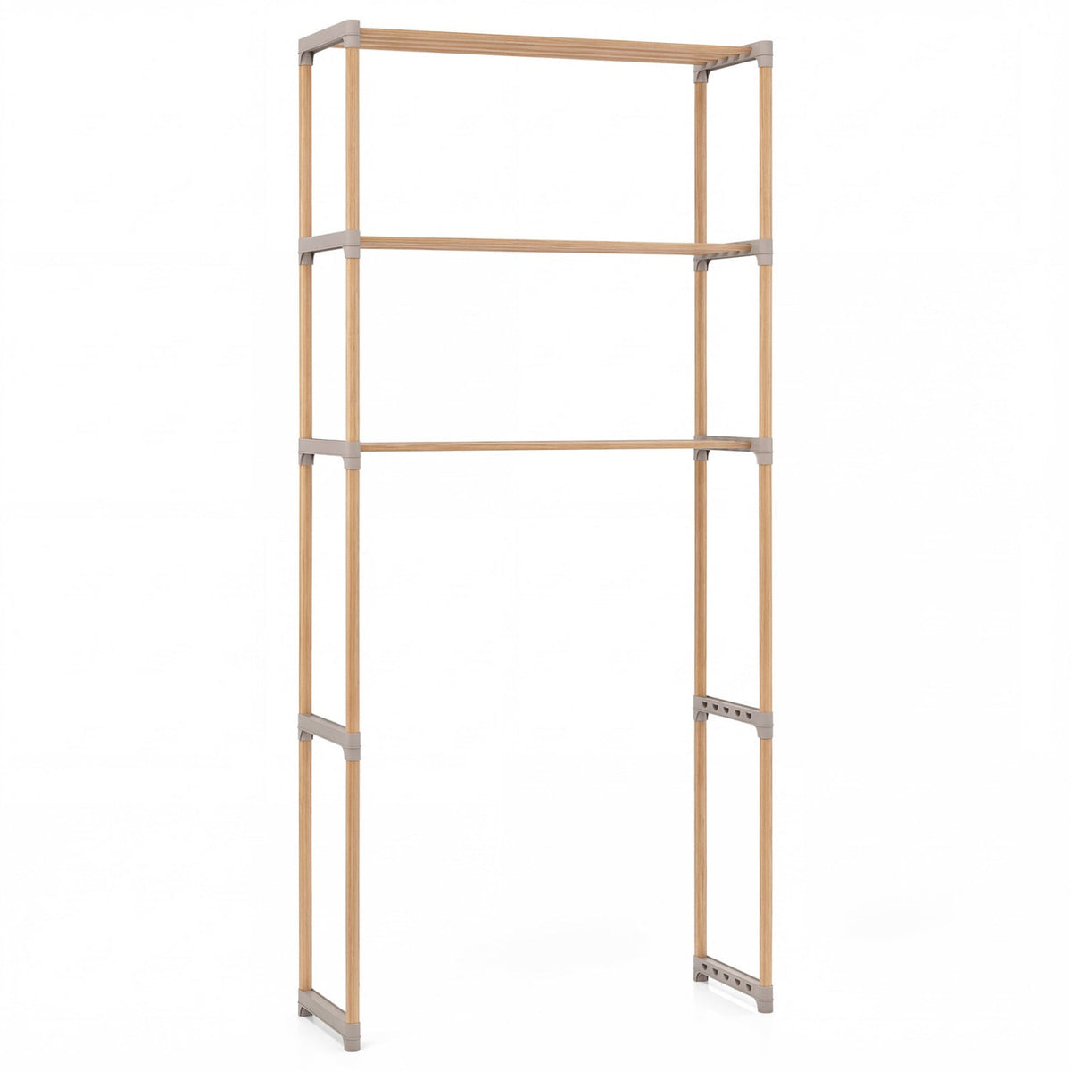 3-Tier Over-the-Toilet Storage Rack – Gray
