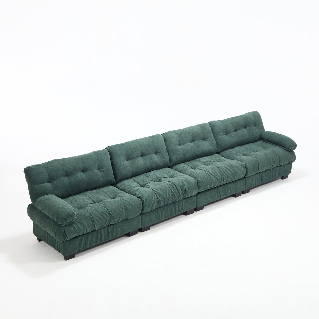 158-Inch Deep-Seat Modular Cloud Sectional Sofa