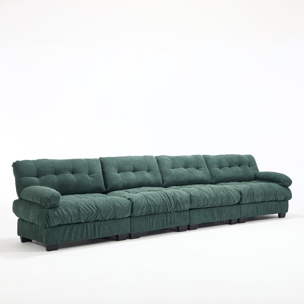 158-Inch Deep-Seat Modular Cloud Sectional Sofa