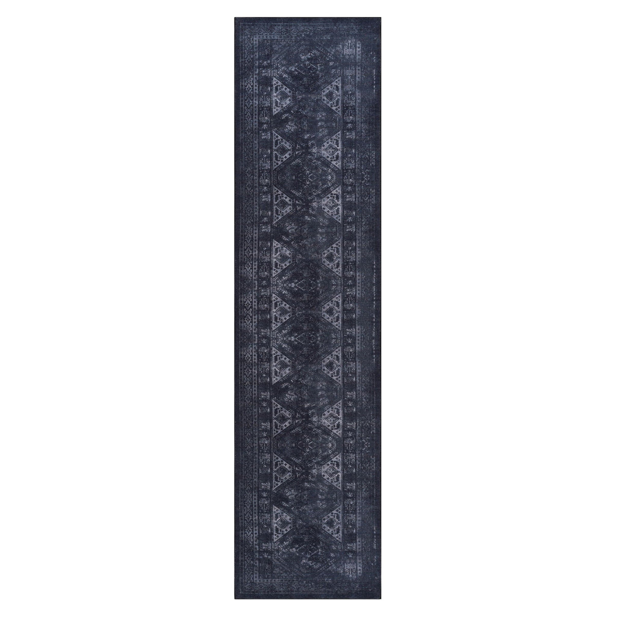 Washable Runner Rug – Beige, Dark Gray or Black