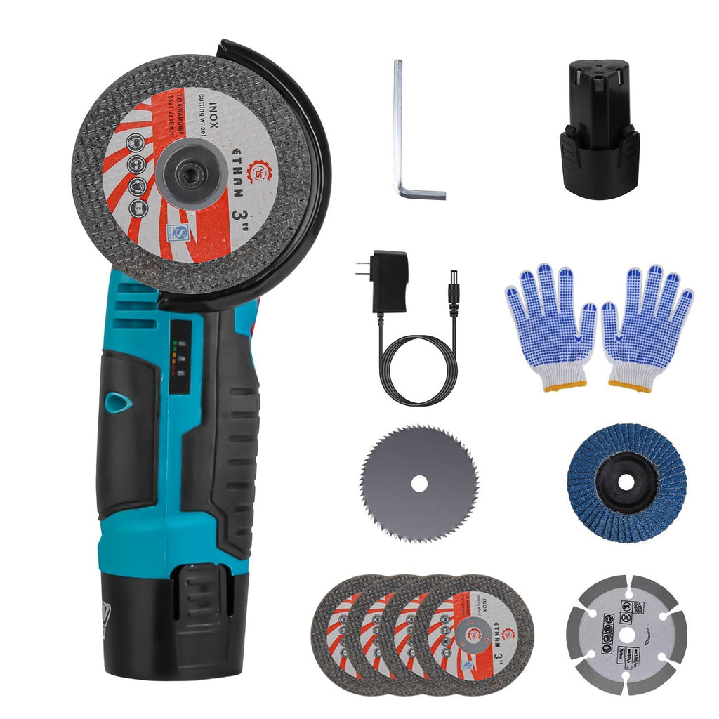 12V Cordless Mini Angle Grinder Kit