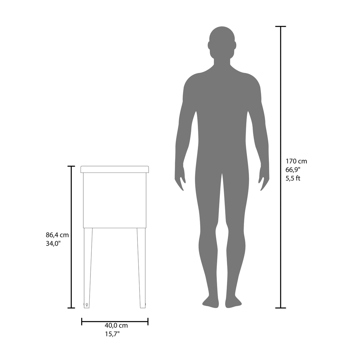 White Freestanding Laundry Utility Sink with Storage Cabinet